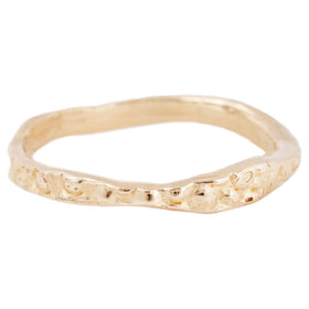 Yellow Gold Stingray Stacking Ring